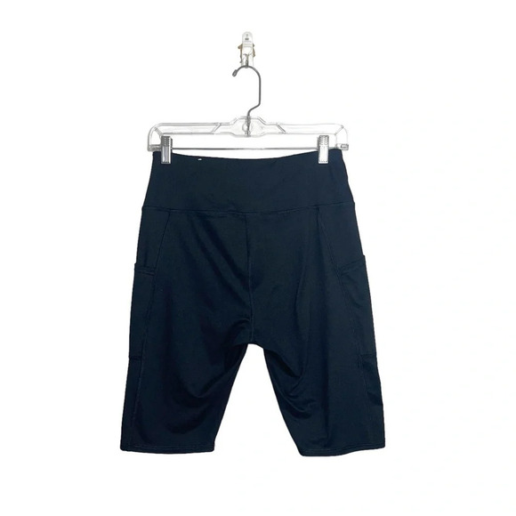 Maurices Luxe Black High Rise Side Pocket 9” Bike Shorts Medium Women’s - Picture 6 of 11